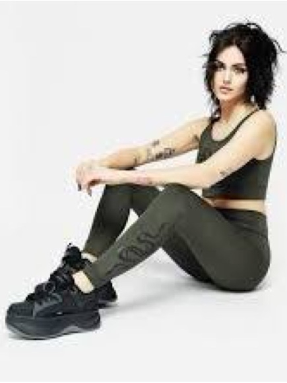 Disturbia Venin Snake Goth  Athleisure Leggings. US 16